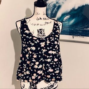 Billabong Floral Racerback Tank Top